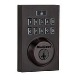 SmartCode 913 Contemporary Venetian Bronze Electronic Deadbolt with San Clemente Handleset and Halifax Interior Lever - Super Arbor
