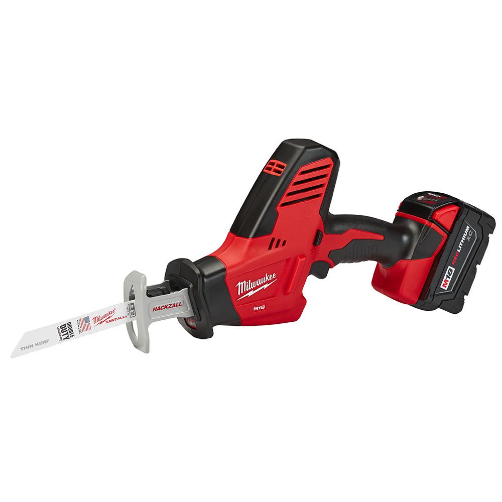 M18 18-Volt Lithium-Ion Cordless Hackzall Reciprocating Saw Kit with (1) 3.0Ah Battery, Charger and Tool Bag - Super Arbor