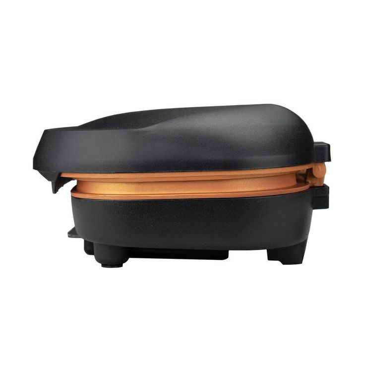 750-Watt Black 2-Serving Nonstick Indoor Electric Copper Grill and Panini Press