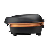 750-Watt Black 2-Serving Nonstick Indoor Electric Copper Grill and Panini Press