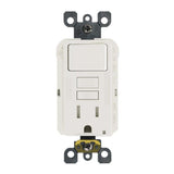 15 Amp 125-Volt Combo Self-Test Tamper-Resistant GFCI Outlet and Switch, White - Super Arbor