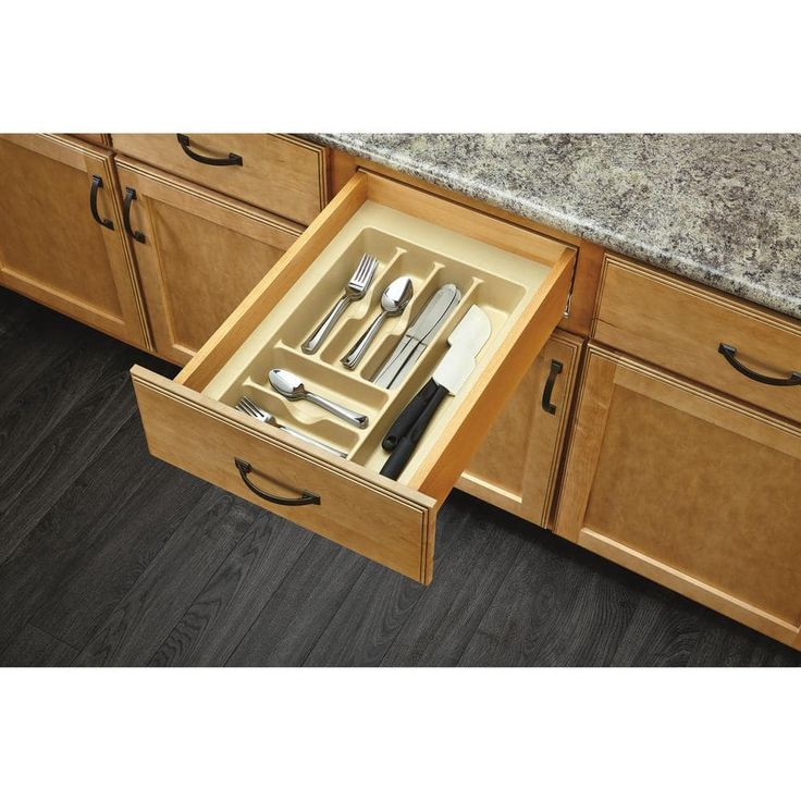 Rev-A-Shelf Medium Almond Cutlery Organizer