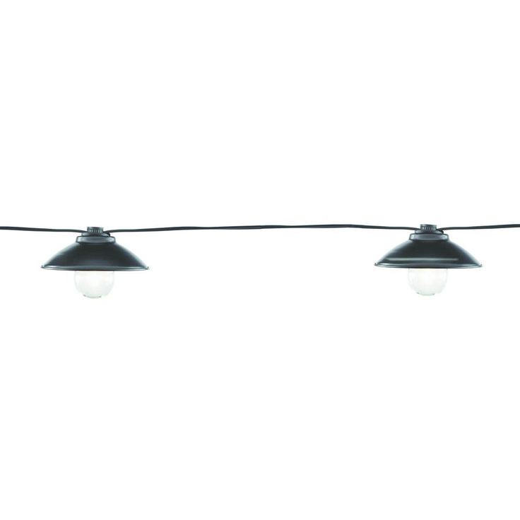 Outdoor/Indoor 11 ft. Line Voltage G40 Bulb Incandescent String Light (10-Heads)