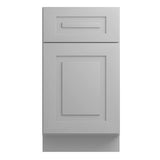 Home Decorators Collection Grayson 18 in. W x 24 in. D x 34.5 in. H Assembled Plywood Base Kitchen Cabinet in Pearl Gray with 1ROT Soft Close RH