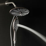 4-Spray 11 in. Oval Dual Showerhead and Handheld Showerhead in Oil-Rubbed Bronze