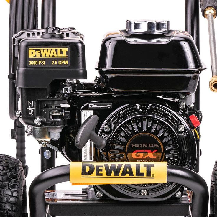 DEWALT 3600 PSI at 2.5 GPM HONDA GX200 with AAA Triplex Pump Cold Water Professional Gas Pressure Washer