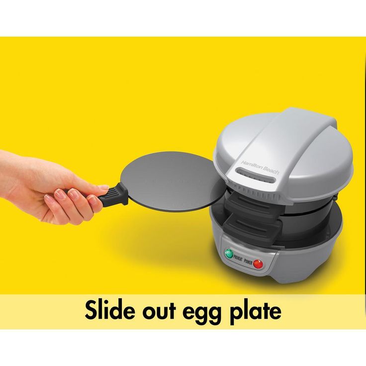 600 W Silver Non-Stick Breakfast Sandwich Maker