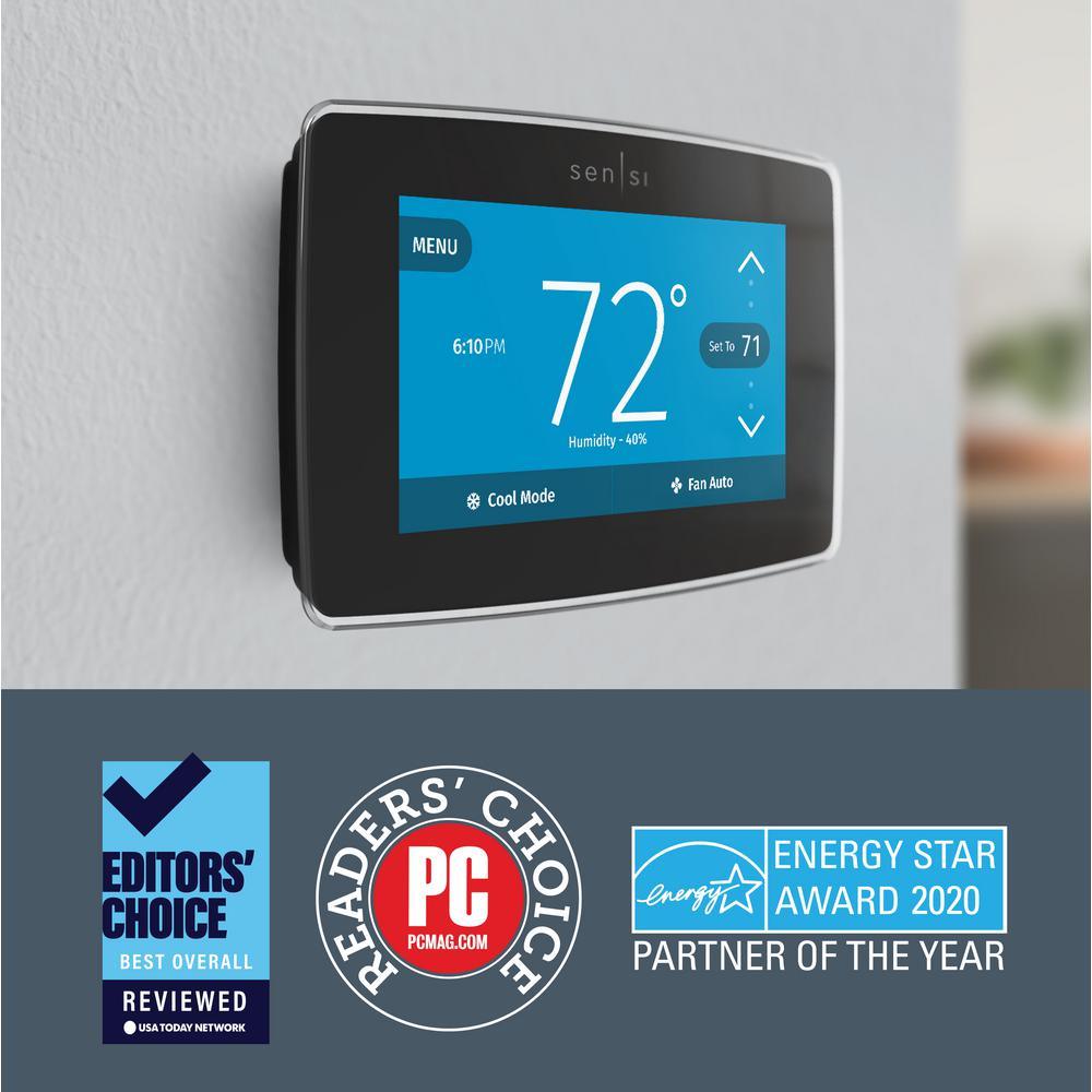 Emerson Sensi Touch Wi-Fi Smart Thermostat with Touchscreen Color Display, C-Wire Required - Super Arbor