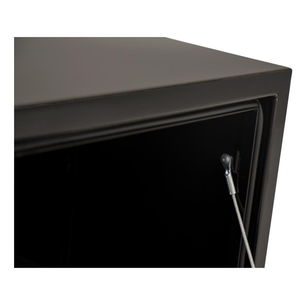 14 in. x 16 in. x 24 in. Gloss Black Steel Underbody Truck Tool Box - Super Arbor