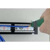 12-Port Category 5e Mini Patch Panel with 89D Mounting Bracket - Super Arbor