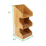 Goldie 3-Tier Bamboo Condiment Organizer