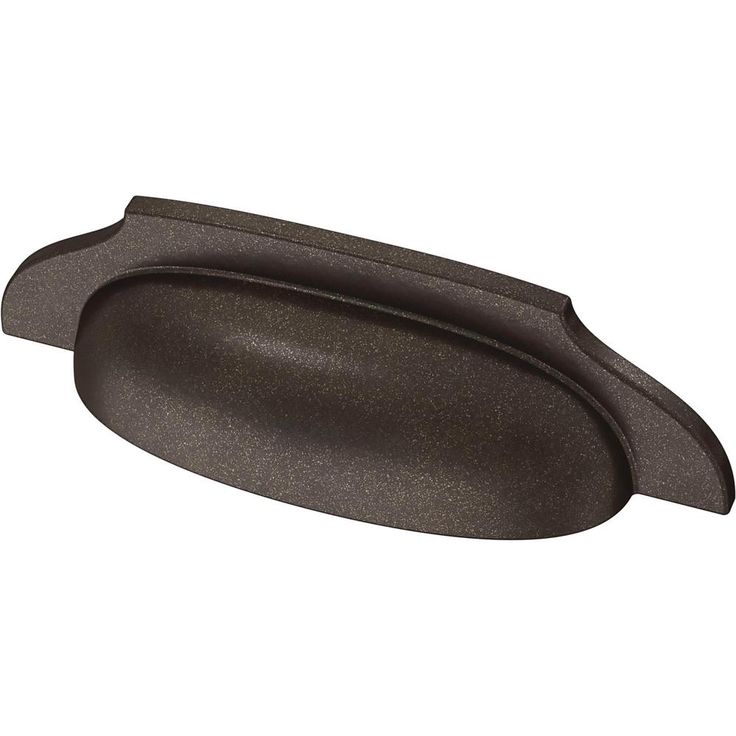 Winged 3 in. (76 mm) Cocoa Bronze Drawer Cup Pull