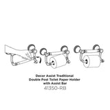 Delta  Traditional 6.86-in Venetian Bronze Wall Mount Grab Bar