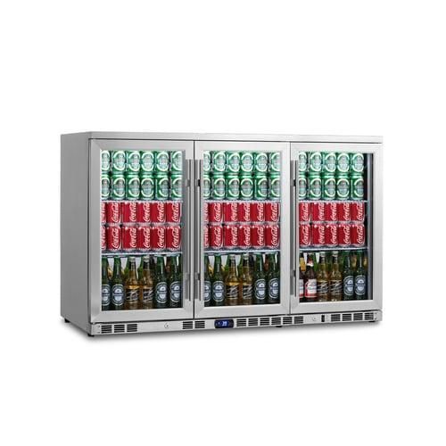 KingsBottle 260-Can Capacity (11.12-cu ft) Commercial Stainless Built-In/Freestanding Beverage Center