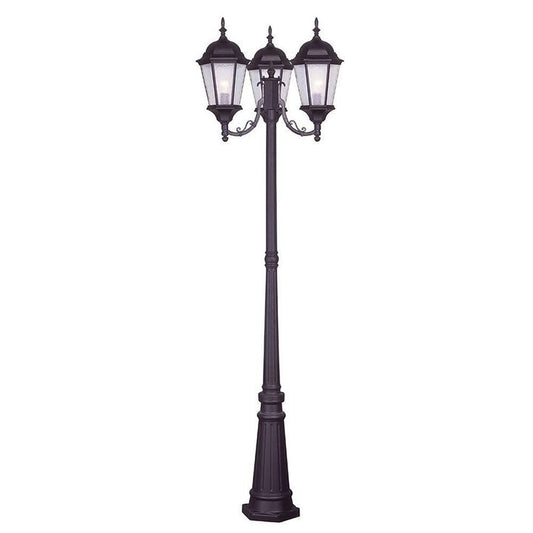 Hamilton 3 Light Bronze Outdoor 3 Head Post