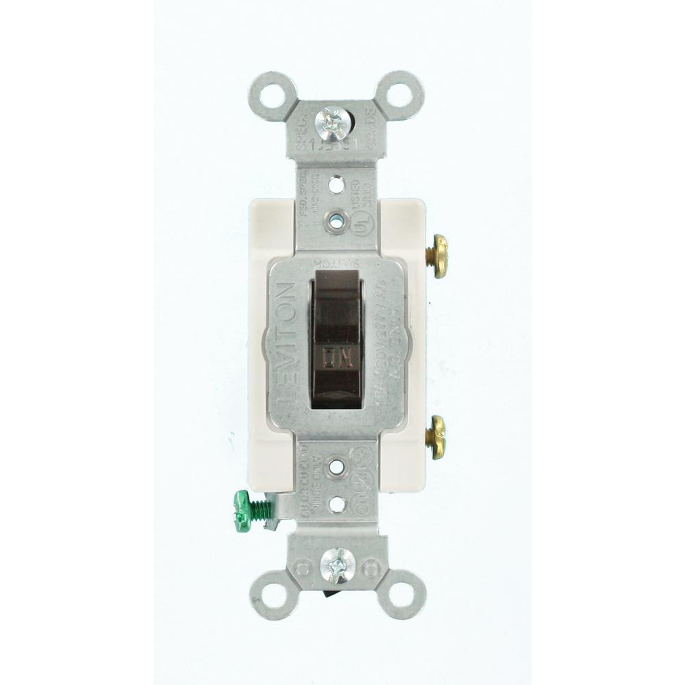 15 Amp Commercial Grade Single Pole Toggle Switch, Gray - Super Arbor