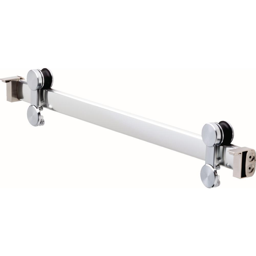 Simplicity 60 x 58-3/4 in. Frameless Contemporary Sliding Bathtub Door in Chrome with Transition Glass - Super Arbor