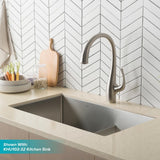 Spot Free Ansel Single-Handle Pull-Down Sprayer Kitchen Faucet in All-Brite Stainless Steel - Super Arbor
