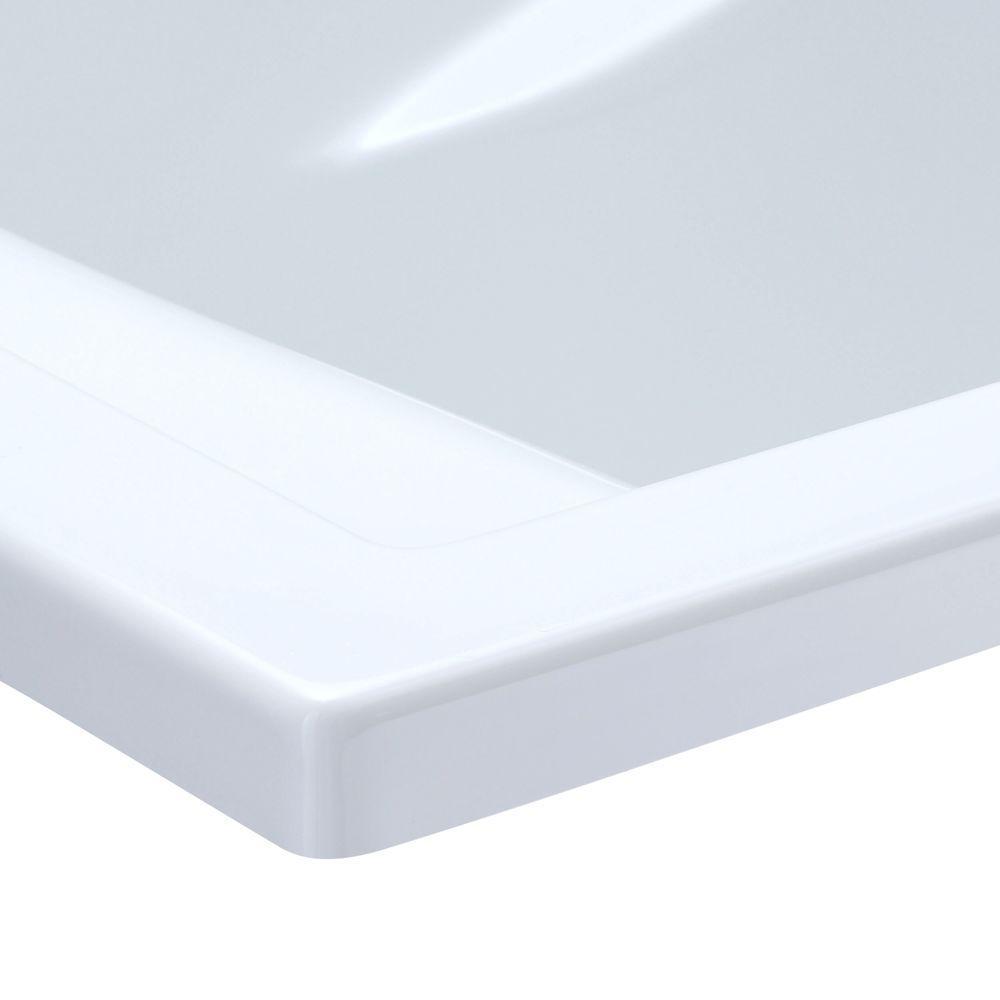 Evolution 72 in. x 36 in. Acrylic Reversible Drain Bathtub in White - Super Arbor