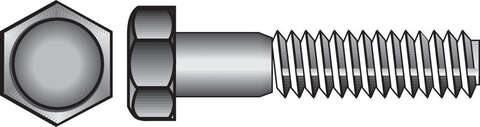 Hillman 1/4 in. Diameter x 1/2 in. Length Zinc-Plated Steel Hex Bolt, 100-Pack