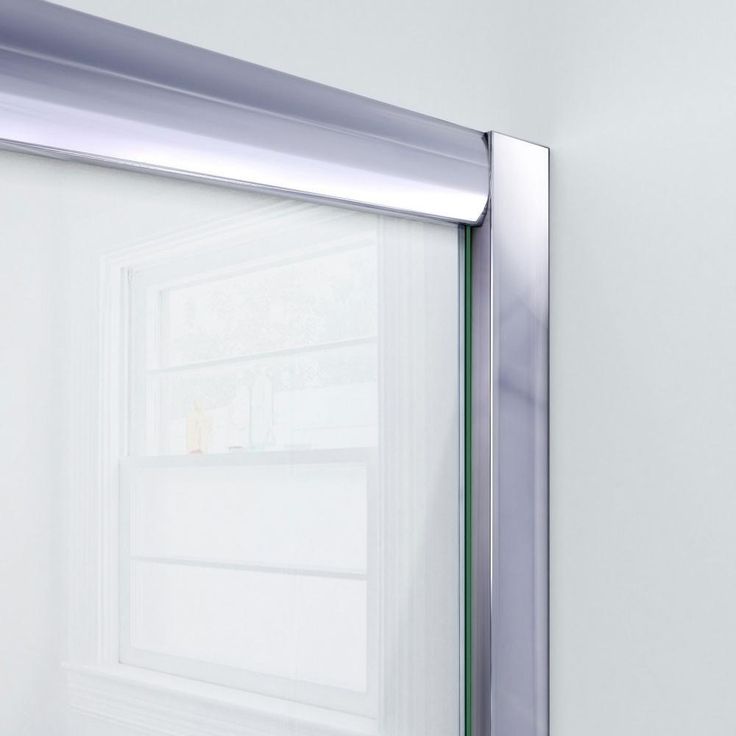 Visions 56-60 in. W x 0 in. D x 58 in. H Semi-Frameless Sliding Tub Door in Brushed Nickel