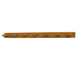 24 in. L Decorative White 7-Peg Wall Mount Wood Rack - Super Arbor