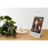8 in. Smart Display with Google Assistant - White Front/Gray Back - Super Arbor