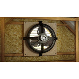 1820 CFM Black Solar Powered Gable Mount Solar Attic Fan