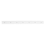 24 in. L Decorative White 7-Peg Wall Mount Wood Rack - Super Arbor
