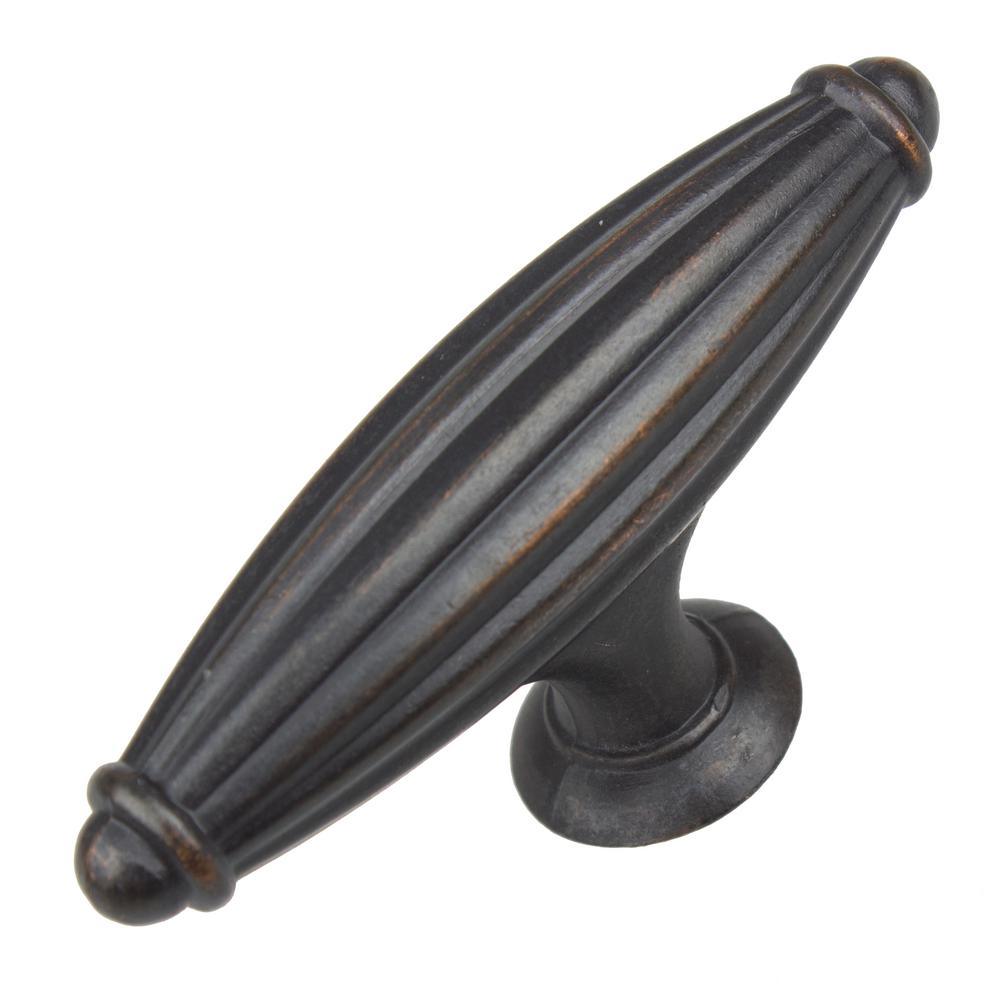 2-1/2 in. Satin Nickel Fluted Cabinet Drawer Knobs (10-Pack) - Super Arbor