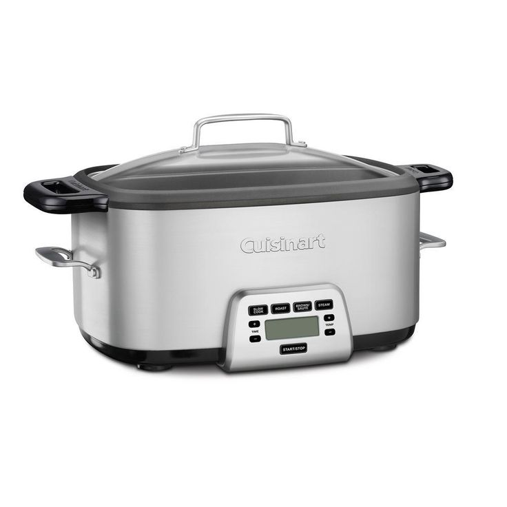 7 Qt. Stainless Steel Electric Multi-Cooker with Aluminum Pot