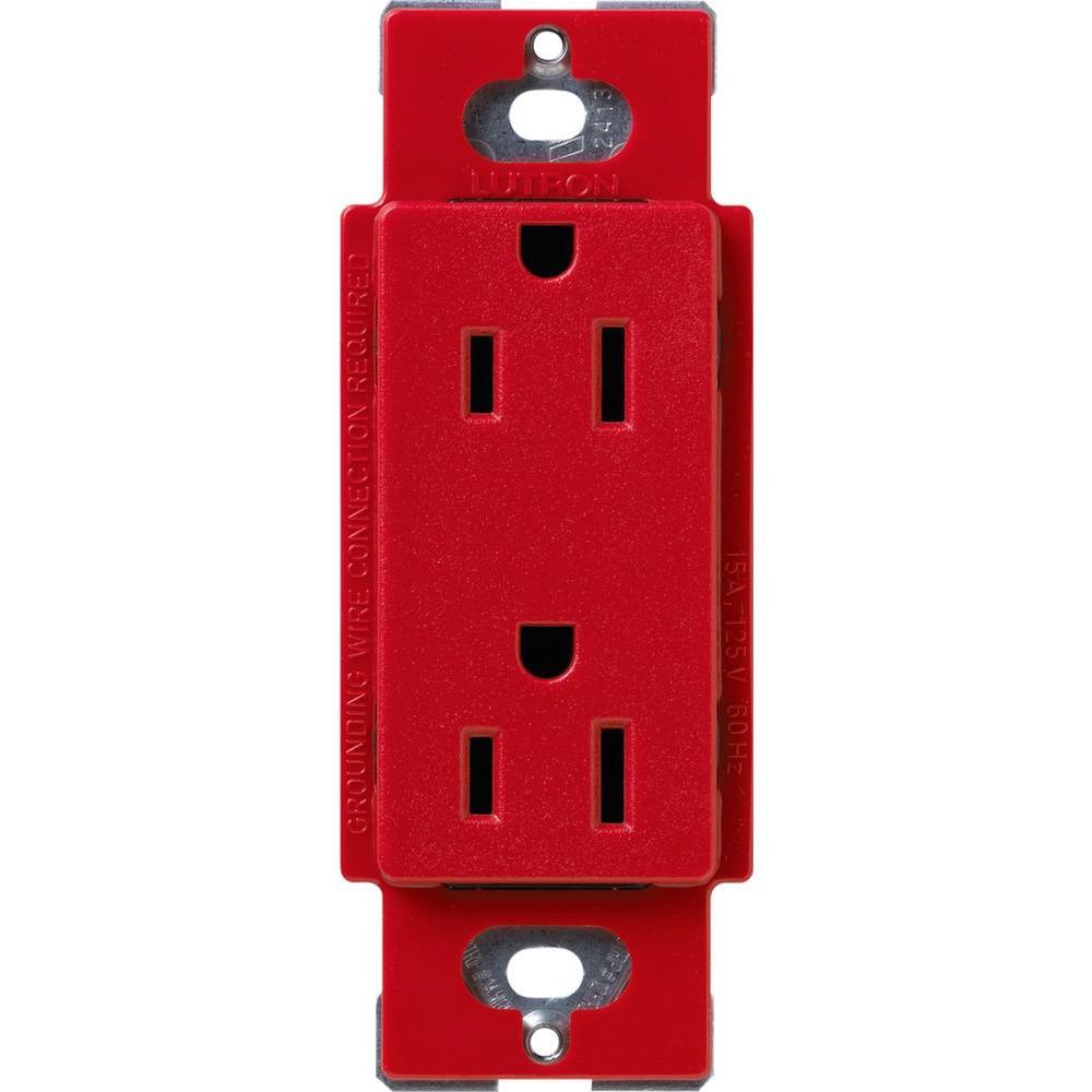 Tamper-Resistant Duplex Receptacle, 15 Amp, White - Super Arbor