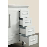 Loon 30.50 in. W x 22 in. D x 34 in. H Vanity in White with Carrera Marble Vanity Top in White with White Basin - Super Arbor