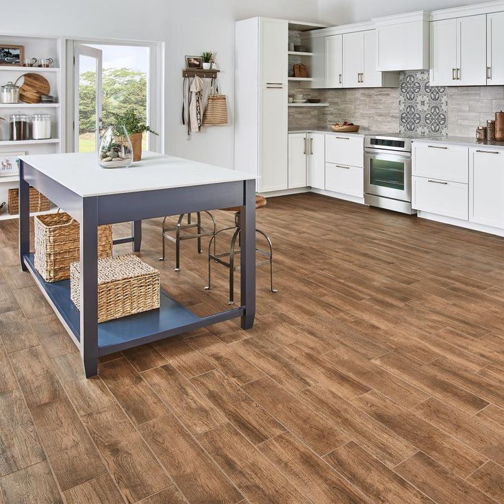 Mohawk ForeverStyle Oak Wood 6-in x 24-in Matte Porcelain Wood Look Floor Tile