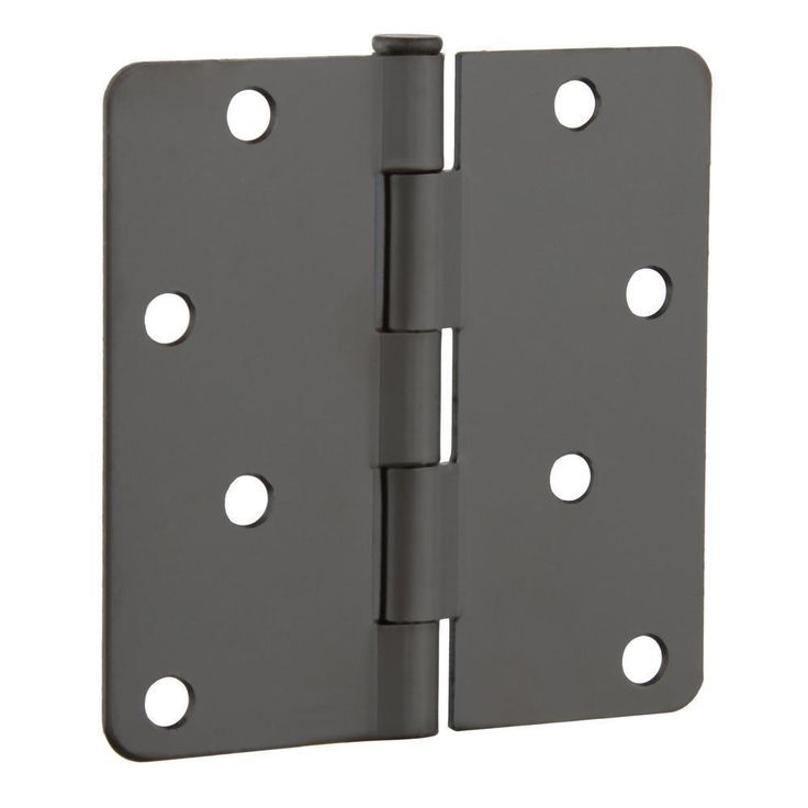 4 in. Oil-Rubbed Bronze 1/4 in. Radius Door Hinge