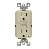 15 Amp Self-Test SmartlockPro Slim GFCI Duplex Outlet, White (3-Pack) - Super Arbor