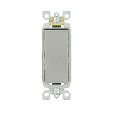 Decora 15 Amp Single Pole Rocker AC Quiet Light Switch, White (10-Pack) - Super Arbor