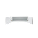 Ready to Assemble 36x24x12 in. Shaker High Double Door Wall Cabinet in White