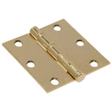 3-1/2 in. Black Residential Door Hinge with Square Corner Removable Pin Full Mortise (9-Pack) - Super Arbor