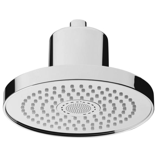 Sound Techno 1-Pattern 2.5 GPM 7.87 in. Ceiling Mount Rain Shower Head with Integrated Bluetooth in Chrome - Super Arbor