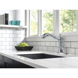 Delta Cassidy Arctic Stainless 1-Handle Deck-Mount Pull-Out Handle Kitchen Faucet