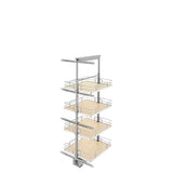 Rev-A-Shelf 19-in W x 50.75-in H 4-Tier Pull Out Metal Soft Close Baskets & Organizers