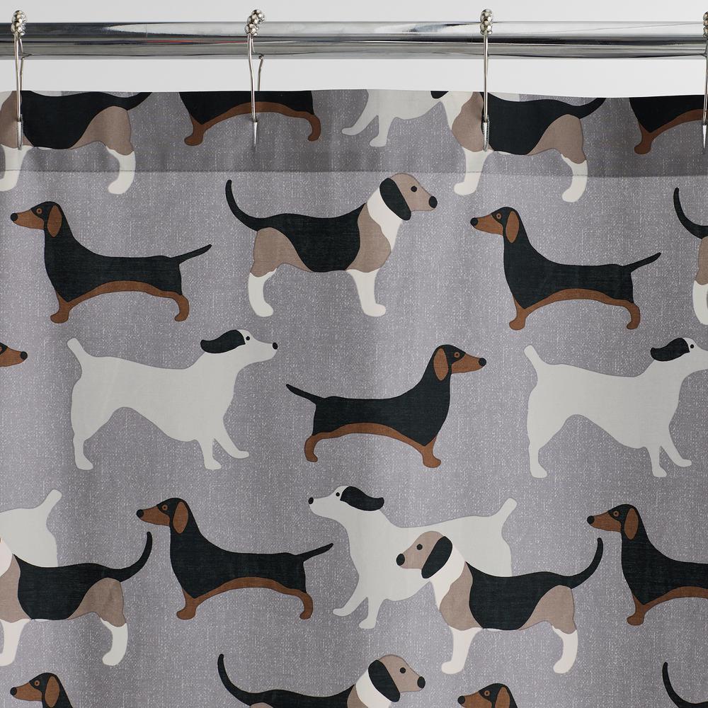Top Dog 72 in. Cotton Percale Shower Curtain - Super Arbor