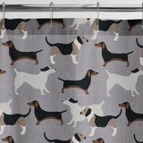 Top Dog 72 in. Cotton Percale Shower Curtain - Super Arbor