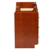Ultraline 42 in. W x 21 in. D x 34.5 in. H Vanity Cabinet Only in Medium Alder - Super Arbor