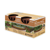 Valley View Industries 13.5 in. x 7 in. x 6.25 in. Light Brown Polypropylene Scroll Decorative Edging (40-Pieces) - Super Arbor