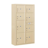 3800 Horizontal Series 8-Parcel Locker Surface Mount Mailbox - Super Arbor