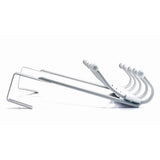 14 in. Over Door Fancy White 5 Hook Bar - Super Arbor
