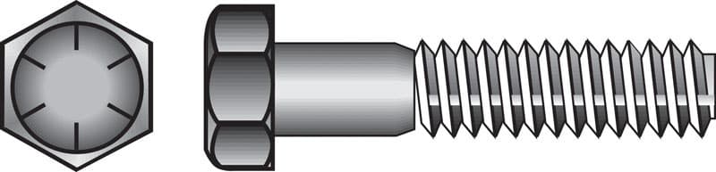 Hillman 1/2 in. Diameter x 3-1/2 in. Length Heat-Treated Steel Hex Head Cap Screw, Grade 8, 25-Pack