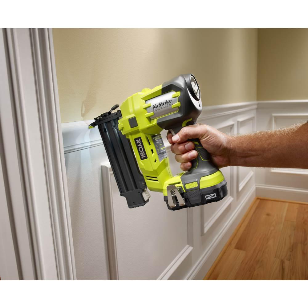 15 Amp 10 in. Sliding Compound Miter Saw and 18-Volt Cordless Airstrike ONE+ Brad Nailer - Super Arbor